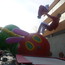 Parade Balloons Pumped to Life in Stamford